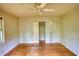 Bedroom with hardwood floors, closet and a window with natural light at 2520 Overlook Ne Way, Atlanta, GA 30345