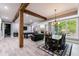 Finished basement featuring a pool table, fireplace, dining, and casual sitting area at 3250 Twisted Branches Ln, Marietta, GA 30068