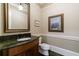 Chic powder room with a unique mirror and elegant fixtures, providing a stylish and convenient space at 3250 Twisted Branches Ln, Marietta, GA 30068