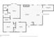 Detailed floor plan showcasing bedrooms, bathrooms, living room, kitchen, and laundry room layout at 3451 Birchwood Trl, Snellville, GA 30078