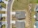 Aerial view of a home showcasing its well-manicured lawn and proximity to the street at 3698 Annsbury Ct, Lilburn, GA 30047