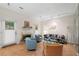 Inviting living room with fireplace, tile floors, and bright, neutral decor at 5180 Chemin De Vie, Atlanta, GA 30342