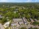 Stunning aerial view of modern townhomes surrounded by lush greenery and a vibrant neighborhood at 1059 Abington Ct, Brookhaven, GA 30319