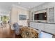 Living room with built-in cabinetry and comfortable seating at 1059 Abington Ct, Brookhaven, GA 30319