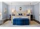 The main bedroom boasts lots of space, light blue walls, and hardwood flooring at 1059 Abington Ct, Brookhaven, GA 30319