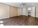 Spacious main bedroom with wood flooring and barn doors at 1059 Abington Ct, Brookhaven, GA 30319