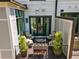 Aerial view of back patio with comfortable outdoor seating area at 1059 Abington Ct, Brookhaven, GA 30319