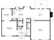 First floor plan showing the layout of the home with kitchen, living room, and garage at 1444 Bridgewater Br, Stone Mountain, GA 30088
