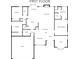 This floor plan presents the design and layout of the first floor, featuring a foyer, office, primary bedroom and bath at 705 Branch Tree Way, Lawrenceville, GA 30043