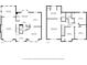 Detailed floor plan showcasing layout of the home's rooms and dimensions of the first and second floors at 401 Briardale Court, Woodstock, GA 30189