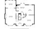 Detailed floor plan of the first floor with dimensioned rooms at 401 Briardale Court, Woodstock, GA 30189
