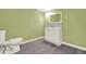 Bathroom featuring a modern vanity, updated floors, and fixtures at 4653 Anns Se Trce, Acworth, GA 30102