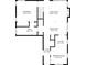 Detailed floor plan showcasing layout of foyer, kitchen, living room, dining area, bedroom and bathroom at 536 Crestridge Ct, Stone Mountain, GA 30083