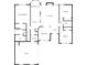 Detailed floor plan showcasing layout with primary bedroom, kitchen, living room, and garage dimensions at 811 Betsy Ross Trl, Hampton, GA 30228
