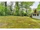 Expansive backyard with mature trees creating a private, serene outdoor space at 2963 Williams Pl, Snellville, GA 30078