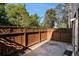 Fully fenced backyard with stone flooring at 3499 Henderson Reserve, Atlanta, GA 30341