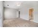 Bright and spacious main bedroom leading to a bathroom with white tiled shower at 3499 Henderson Reserve, Atlanta, GA 30341