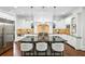 Spacious kitchen with large island, stainless appliances, and ample counter space at 385 Laurel Chase Ct, Atlanta, GA 30327