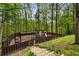Scenic view of a fenced playground featuring swings, a slide, and a gazebo surrounded by lush trees at 2238 Parkview Nw Ct, Atlanta, GA 30318