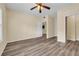 Spacious bedroom with laminate floors and a view to the kitchen at 2700 Pine Tree Ne Rd # 1015, Atlanta, GA 30324