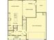 Detailed floor plan showing open-concept living, kitchen, dining room, a two-car garage, and optional fireplace at 4556 Sweetlake Sw Ct, Mableton, GA 30126
