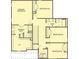 Upstairs floor plan featuring four bedrooms, two bathrooms, and laundry room at 4556 Sweetlake Sw Ct, Mableton, GA 30126
