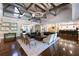 Spacious clubhouse lounge area with a bar, comfortable seating, and stylish decor at 5405 Preserve Cir, Johns Creek, GA 30005
