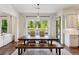 Eat-in kitchen and breakfast area features a large window overlooking the backyard and opens to the living room at 2199 Tayside Nw Xing, Kennesaw, GA 30152