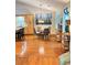Dining area with a table and chairs set next to the kitchen at 4025 Mcdowell Dr, Acworth, GA 30101