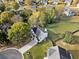 Aerial view of home showcasing large, grassy backyard and surrounding neighborhood at 946 Steadman Ter, Marietta, GA 30064