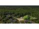 Secluded property surrounded by lush forest, showcasing a well-manicured lawn and neighboring homes at 1213 Blue Springs Dr, Loganville, GA 30052