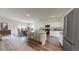 Open-concept kitchen with an island bar that flows into the dining area at 14 Borland Rd, Villa Rica, GA 30180