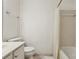 Well-maintained bathroom features neutral tiles, a tub-shower combo, and ample counter space at 23310 Plantation Ne Dr, Atlanta, GA 30324