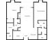 Detailed floor plan showcasing the layout with bedrooms, living room, kitchen, dining area, and bathrooms at 23310 Plantation Ne Dr, Atlanta, GA 30324