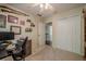 Bedroom showcasing a closet, and a view of the hallway, offering a sense of space at 2566 Garrison Sw, Marietta, GA 30064
