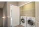 A laundry room closet with a washer and dryer at 1536 Drew Nw Dr, Atlanta, GA 30318