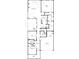Layout featuring the living spaces, bedrooms, bathrooms, study, and porch at 44 English Barn Way, Hiram, GA 30141