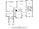 Second floorplan with primary bedroom, additional bedrooms, and bathroom layout at 605 Tatum Ct, Alpharetta, GA 30022