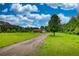 Scenic long driveway leads to a charming home surrounded by lush greenery under a bright, cloudy sky at 1277 Bethany Rd, Covington, GA 30016