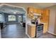 This kitchen features wood cabinets, stainless steel appliances and an open design at 1277 Bethany Rd, Covington, GA 30016