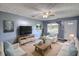 Cozy living room with neutral colors, wood accents, and modern furnishings at 1277 Bethany Rd, Covington, GA 30016