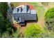 Aerial view of the home's roof, back yard, and deck at 208 Wellington Walk, Douglasville, GA 30134