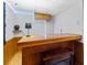 Basement bar area with cabinetry, recessed lighting, and an electric fireplace insert at 208 Wellington Walk, Douglasville, GA 30134