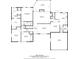 This floor plan showcases a large house with a sunroom, Gathering room, living room, dining area, kitchen and garage at 3025 Greenfield Dr, Marietta, GA 30068
