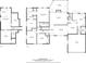 This floor plan showcases a large house with a basement, sunroom, Gathering room, living room, dining area, kitchen and garage at 3025 Greenfield Dr, Marietta, GA 30068