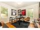 Bright office with natural light and hardwood flooring at 1295 Lindenwood Ne Ln, Brookhaven, GA 30319