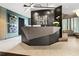 Modern reception area with sleek front desk, stylish artwork, and comfortable waiting area at 145 15Th Ne St # 435, Atlanta, GA 30309