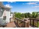 Wood deck overlooking green space with railing and patio furniture at 244 Walnut Ridge Rd, Canton, GA 30115