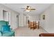 Living room with carpet, neutral tones, and multiple entryways at 244 Walnut Ridge Rd, Canton, GA 30115