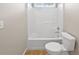Bathroom features a shower-tub combination and a toilet at 400 Icicle Ct, Hampton, GA 30228